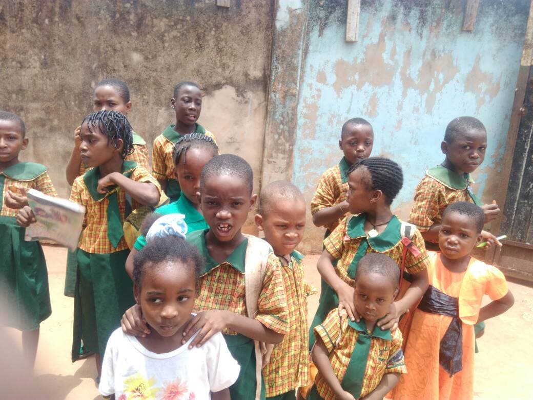 Children in groups